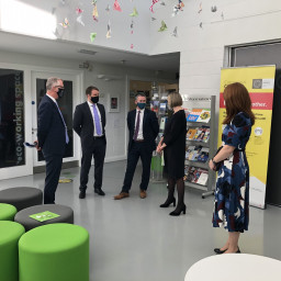 Minister Damien English's visit to Creative Spark